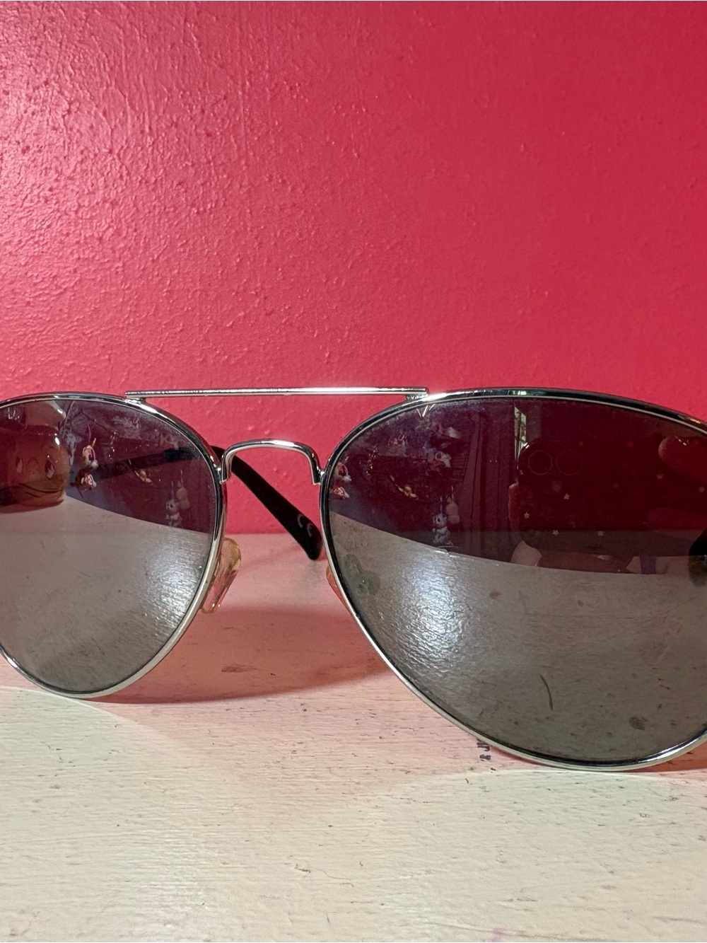 Victoria's Secret PINK * Silver Aviator Sunglasses with Fabric Case Ladies 2023
